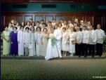 San Jose Wedding Photograph Filipino Family Portrait at altar 17